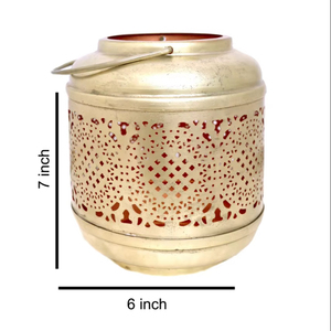 Vintage Moroccan <b>Lantern</b> Handmade Metal Hanging Candle Lamp for Home Garden Wedding Decoration - Product Image 2