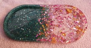 Plateau en résine moulée en silicone de haute qualité pour artistes professionnels, plateau de service en gros, fournitures d'art - Product Image 3