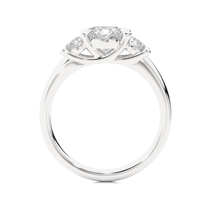 Bague de luxe en or 18 carats avec diamant naturel 1,41 carat taille ronde, bijou de fiançailles et de mariage pour femme - Product Image 4
