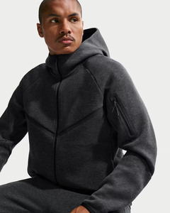 Sweat à capuche en molleton technique à fermeture éclair intégrale pour homme, veste de sport personnalisée, vêtements de sport et streetwear, fabricant - Product Image 3