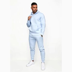 Quick Dry Hooded Casual Solid Men <b>Tracksuit</b> Set for Adults Sizes Lightweight Breathable 100% Cotton Winter OEM Manufacturer - Product Image 1
