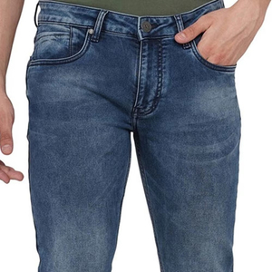 Jeans casuales para hombre, lavado ligero, corte recto, ajuste slim, ajuste holgado, denim lavado ligero, pantalones de pierna ancha, talla personalizada, unisex - Product Image 2
