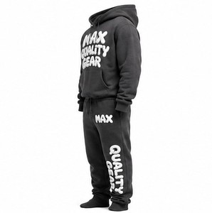 Ensemble de survêtement personnalisé en molleton pour hommes et femmes, sweat à capuche épais et pantalon de jogging, vêtements de sport en coton de qualité supérieure, fabricant OEM - Product Image 2