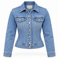 Vestes en jean de haute qualité, déchirées et usées, à manches longues, respirantes, couleur unie, fabrication OEM ODM