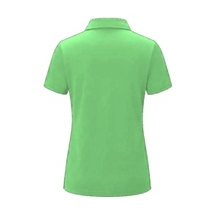 Polo de golf personnalisé pour femme, vert, à manches courtes, avec quart de zip, décontracté, respirant, pour le sport et le tennis - Product Image 2