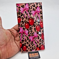 HARL Plaques à cils en acrylique motif cerise, marque privée, magnétiques, pour extensions de cils, couleur personnalisée, outil de beauté durable