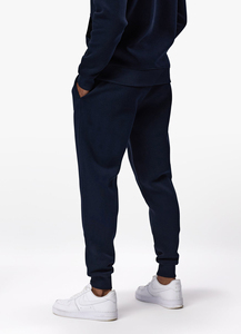Ensemble de survêtement bleu marine à capuche pour homme, en molleton, décontracté, pantalon de jogging, manches longues, couleur unie, respirant, coupe classique, pour l'automne - Product Image 5