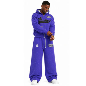 Survêtement évasé pour hommes, prix de gros abordable, haute qualité, nouvelle collection, impression de logo personnalisée - Product Image 2