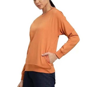 Streetwear women sweatshirt trendy oversized pullover fleece long sleeve top for fashion casual outfits relaxed fit winter wear - Product Image 1