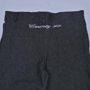 Pantalones Casuales de Algodón Gris Oscuro para Hombre, Corte Recto, Cintura Media, Largos, Cierre de Botones, Color Sólido, para Otoño, con Logotipo Personalizado - Product Image 6