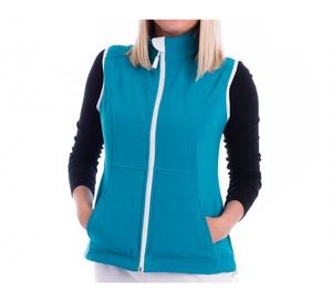 Veste d'hiver en polaire molletonnée pour femme, gilet 100% polyester avec logo personnalisé, vente en gros - Product Image 2