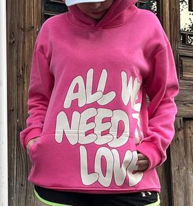 Sudadera Unisex Y2K Colorida con Estampado de Letras Hip Hop, Sudadera con Capucha Oversize Casual Holgada Estilo Harajuku Gótico - Product Image 2