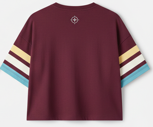 เสื้อยืดคอกลมทรงบ็อกซี่ ยูนิเซ็กส์ วินเทจ ปักลายตามสั่ง สตรีทแวร์ ผ้าคอตตอน 100% แห้งเร็ว - Product Image 2