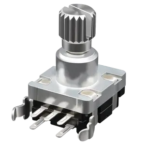 Encodeur rotatif incrémental à arbre métallique Soundwell EC11 encodeur rotatif interrupteur push-pull