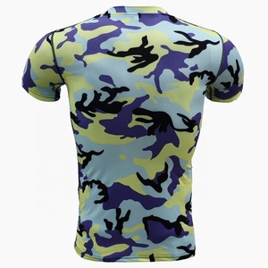 T-Shirt à manches courtes pour hommes, personnalisé, camouflage, Sublimation, séchage rapide, Compression, unisexe, Slim Fit - Product Image 6