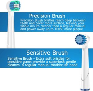 Flexible US DuPont Bristle Replacement Round <b>Heads</b> Generic for Oral Bs Electric <b>Toothbrush</b> Refills Wholesale OEM - Product Image 5