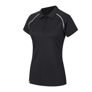 Chemises polo pour femmes, couleur unie, manches courtes, en vente, meilleur prix, bonne qualité, chemises polo tendance pour femmes - Product Image 1