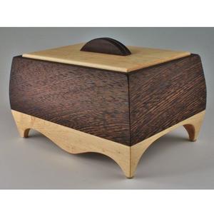 กล่องเก็บของไม้โบราณขนาดเล็ก กล่องใส่เครื่องประดับทำมือ กล่องของขวัญไม้สไตล์เรสติกพร้อมฝาปิด กล่องเก็บของจุกจิก ของตกแต่งโต๊ะทำงาน - Product Image 4