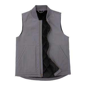 Plus Size Men Canvas <b>Vest</b> Loose Fit Sleeveless Jacket Custom Logo Durable Outerwear For Men Professional Workwear Waistcoat - Product Image 1