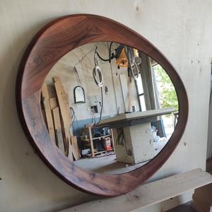 Solid Wood Wall <b>Mirror</b> Handmade Artisan Home Decoration - Product Image 1