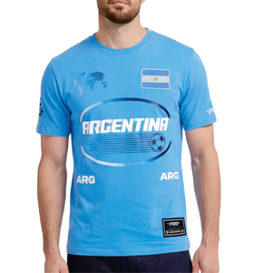 Camiseta Azul de la Selección Argentina, Manga Corta, Algodón, Informal, Unisex, Cuello Redondo, Corte Regular, Transpirable, Secado Rápido, 240g - Product Image 4