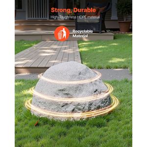 Copertura per Pozzo in Finta Roccia Realistica con Texture Naturale, Leggera e Resistente alle Intemperie, in Poliresina, per Esterni - Product Image 3