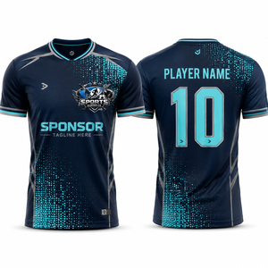 Maillot de football professionnel en micro-mesh, personnalisable avec numéro et logo, impression sérigraphique, léger et durable, tenue d'équipe - Product Image 1