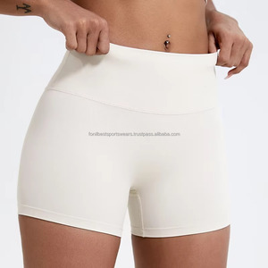 Shorts de Yoga de Cintura Alta para Mujer, Cintura Elástica, Material de Spandex y Poliéster, Material de Alta Calidad, Diseño Personalizado - Product Image 4