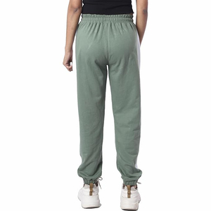 Pantalon de sport pour femme, color block vert sauge, orange et blanc, taille élastique, vente en gros Europe, gym - Product Image 3