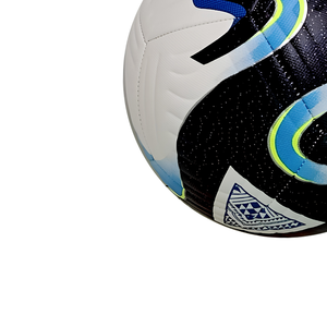 Ballon de football en cuir PU thermocollé, durable, pour entraînement professionnel, noir, RACING GEAR Brg-sb-26 OEM - Product Image 2