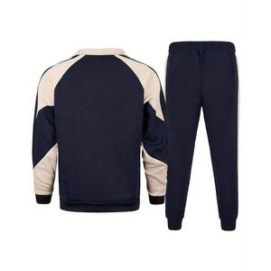 Trendy Casual Men's Tracksuit Pullover Hoodie Comfortable Fleece Jogger Pants Custom Logo Option Lightweight Eco-Friendly Solid - Product Image 5