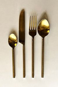 8 ensembles de couverts de luxe en laiton de haute qualité, designs personnalisables, pour restaurants et usage en restauration. - Product Image 6