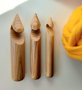 ชุดเข็มโครเชต์ไม้ HASAN CRAFT ทนทาน รูปทรงตรง ทำด้วยมือ เรียบง่าย เป็นมิตรกับสิ่งแวดล้อม ปรับความยาวและความหนาได้ สำหรับงานถักมือ - Product Image 3