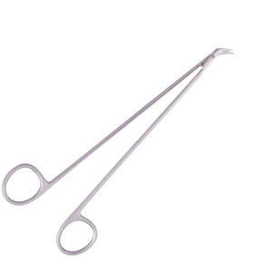 Tijeras Vasculares Smith de Alta Calidad, Anguladas, 19 cm, Acero Inoxidable, Instrumento Quirúrgico, Certificación ISO13485, Manual para Uso General - Product Image 1