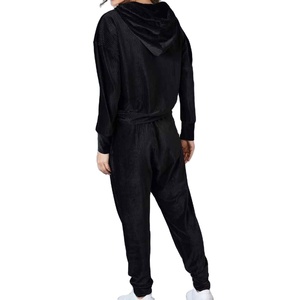 Tissu de qualité supérieure et à séchage rapide, taille standard, respirant, ensemble de survêtement en velours deux pièces avec taille élastique - Product Image 6