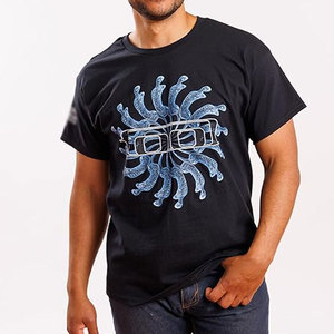 T-shirt en coton à manches courtes surdimensionné pour homme, imprimé graphique, coupe ample, mode estivale, streetwear, t-shirt graphique pour homme - Product Image 1