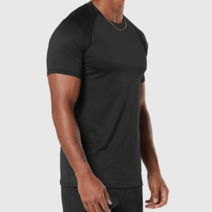 T-shirt de sport OEM pour hommes, qualité supérieure, séchage rapide, streetwear, 100% coton, coupe classique, respirant, anti-transpiration, tricoté - Product Image 2