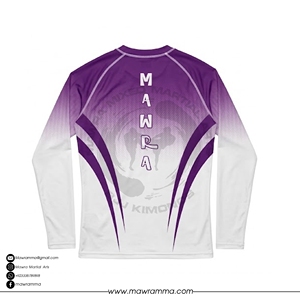 เสื้อรัดกล้ามเนื้อแขนยาวสำหรับผู้ชาย Mawra Martial Arts MMA ออกแบบเองได้ เหมาะสำหรับออกกำลังกาย ฟิตเนส ยิม บราซิลเลียนยิวยิตสู สำหรับทุกเพศ - Product Image 4