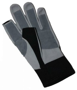 Gants de sécurité en cuir PU imperméables à doigts mi-couverts/entièrement couverts avec fermeture rapide, unisexes, pour le travail, la pêche, les sports nautiques, la conduite et la navigation de plaisance - Product Image 1