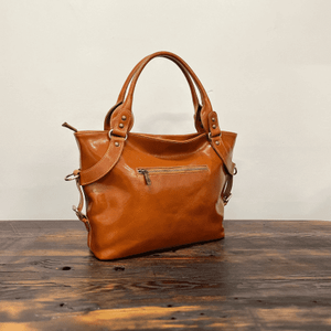 Sac fourre-tout classique en cuir véritable pour femme, fermeture éclair, couleur unie, sac à bandoulière quotidien, doublure en polyester, portable - Product Image 2