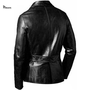 Chaqueta de Cuero para Hombre, Estilo Motero, Moda Urbana, Abrigo de Invierno de Alta Calidad, Fabricante OEM al por Mayor - Product Image 2