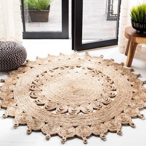 Luxury Handwoven Natural Jute <b>Round</b> Rug Eco Friendly Braided Floor <b>Carpet</b> for Living Room Bedroom Hall Hotel Home Decor Interior - Product Image 5