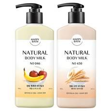 Leche Corporal Humectante Happy Bath con Aroma a Manzana y Plátano 400g, Leche Corporal con Aroma a Talco para Bebé 400g, 1 Paquete con Descuento - Product Image 1