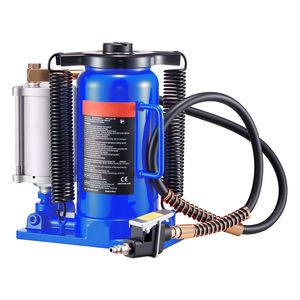 Martinetto idraulico pneumatico da 20 tonnellate (44092 libbre) con intervallo di sollevamento di 10,2-19,5 pollici, per impieghi gravosi, saldato, per auto - Product Image 1