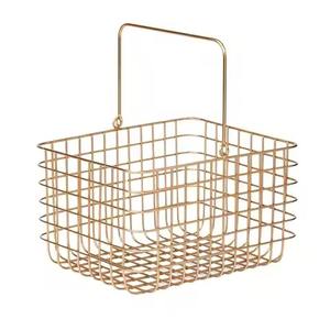 Cesta de regalo con marco de metal, cesta de almacenamiento para frutas y pan, cesta de embalaje para regalo, para exhibición en mesa - Product Image 1