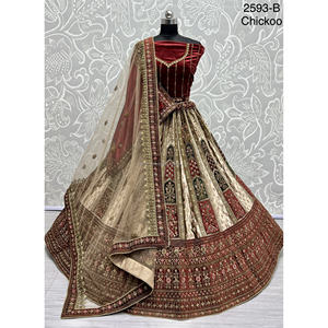 Nupcial Indio Desgaste Terciopelo Colecciones Para Novia Con Zarkhan Trabajo Por Fabzone - Product Image 4