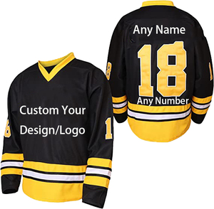 Maillots de hockey sur glace en gros directement de l'usine SEAMRE avec logo personnalisé OEM ODM et faible MOQ pour les équipes professionnelles - Product Image 1