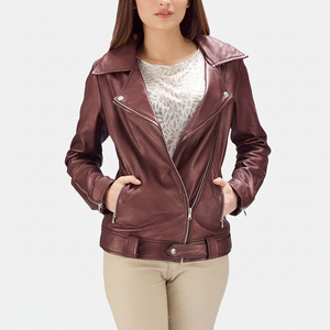 Vestes en cuir pour femmes tendance, couleur personnalisée, nouveau design, vestes en cuir pour femmes à la mode - Product Image 6