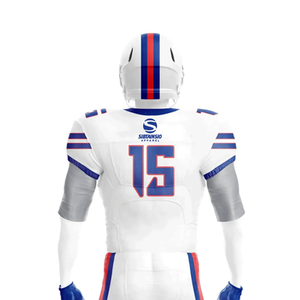 Uniforme de football américain le plus populaire, design OEM, 100% polyester, léger, séchage rapide et respirant, coupe ajustée - Product Image 5