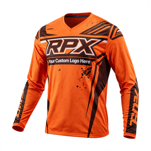 Jersey de Motocross Personalizado con Logotipo, Transpirable, Impermeable, Cortavientos, de Secado Rápido, Anti-UV, para Carreras de Motociclismo - Product Image 2